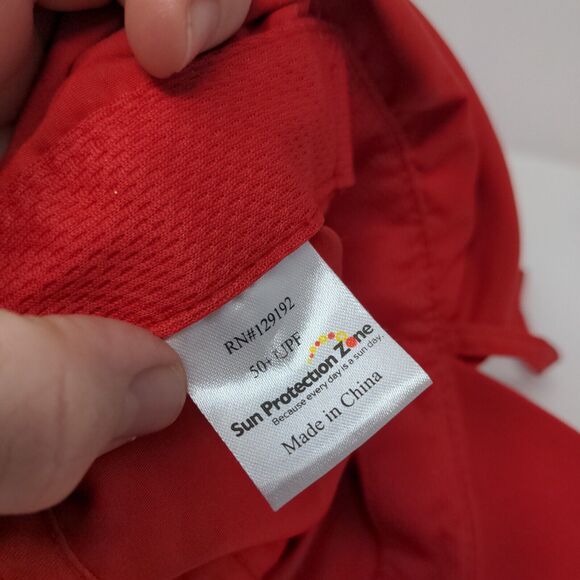 Sun-Skinz UV Protection Kids Trapper Hat Red 1-6 Years Embroidered Ear Flaps - Picture 8 of 9